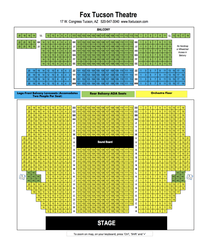 Venue Information | Fox Tucson Theatre