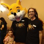 Kit the Fox with Jordan and Little Girl