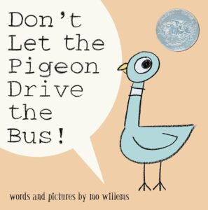 cover of the book "Don't Let the Pigeon Drive the Bus"