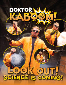 Dr. Kaboom show poster